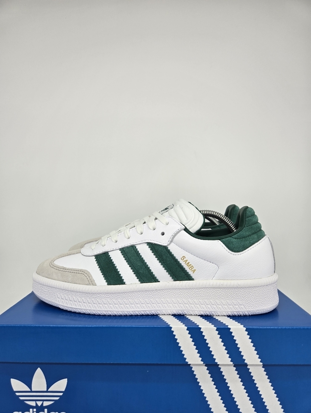 adidas Men's Samba XLG JI3191 White Collegiate Green Shoes Size 10 New